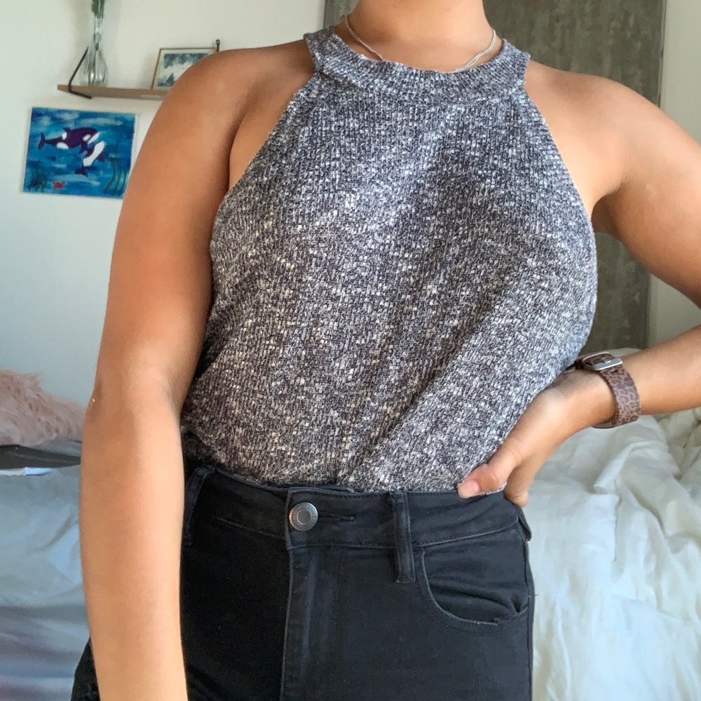 Gray blouse